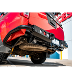MCC JACK REAR BAR WITH BLACK STEP PLATE & LIGHT PACKAGE FOR NISSAN NAVARA 04-10
