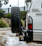 MCC REAR WHEEL CARRIER BAR WITH SINGLE JERRY CAN HOLDER FOR TOYOTA PRADO 96-02