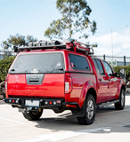 MCC JACK REAR BAR WITH BLACK STEP PLATE & LIGHT PACKAGE FOR NISSAN NAVARA 04-10