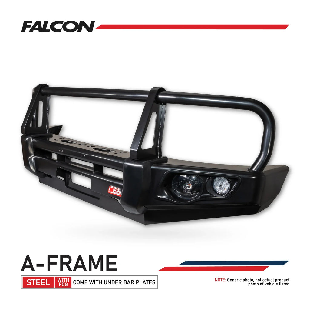 MCC FALCON A-FRAME BULLBAR WITH FOG LIGHTS FOR TOYOTA HILUX 88-97