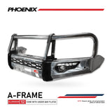 MCC PHOENIX A-FRAME STEEL BULLBAR FOR MITSUBISHI PAJERO 06-21