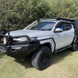 MCC CHROME INSERT TWISTED SIDESTEP/RAIL KIT TO FIT 50MM BULLBAR FOR MITSUBISHI TRITON 19-ON