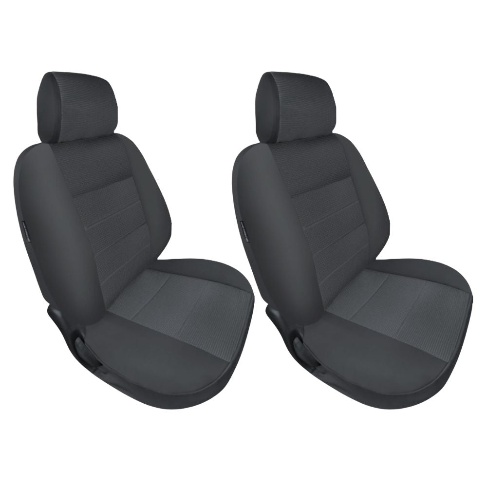 SILVER MODERN JACQUARD SEAT COVER FOR NISSAN NAVARA CAB CHASSIS 85-97